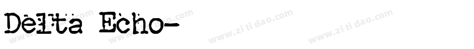 Delta Echo字体转换